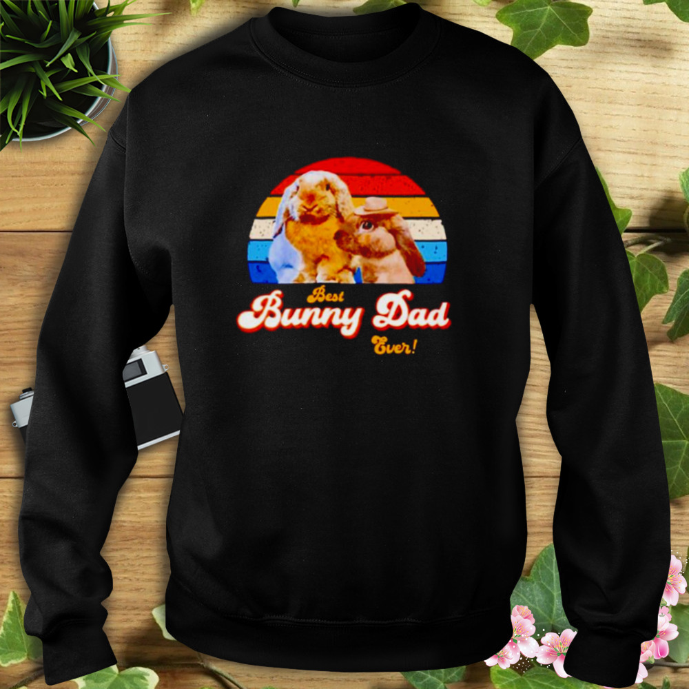 best bunny dad ever vintage shirt 5 Sweat tshirt