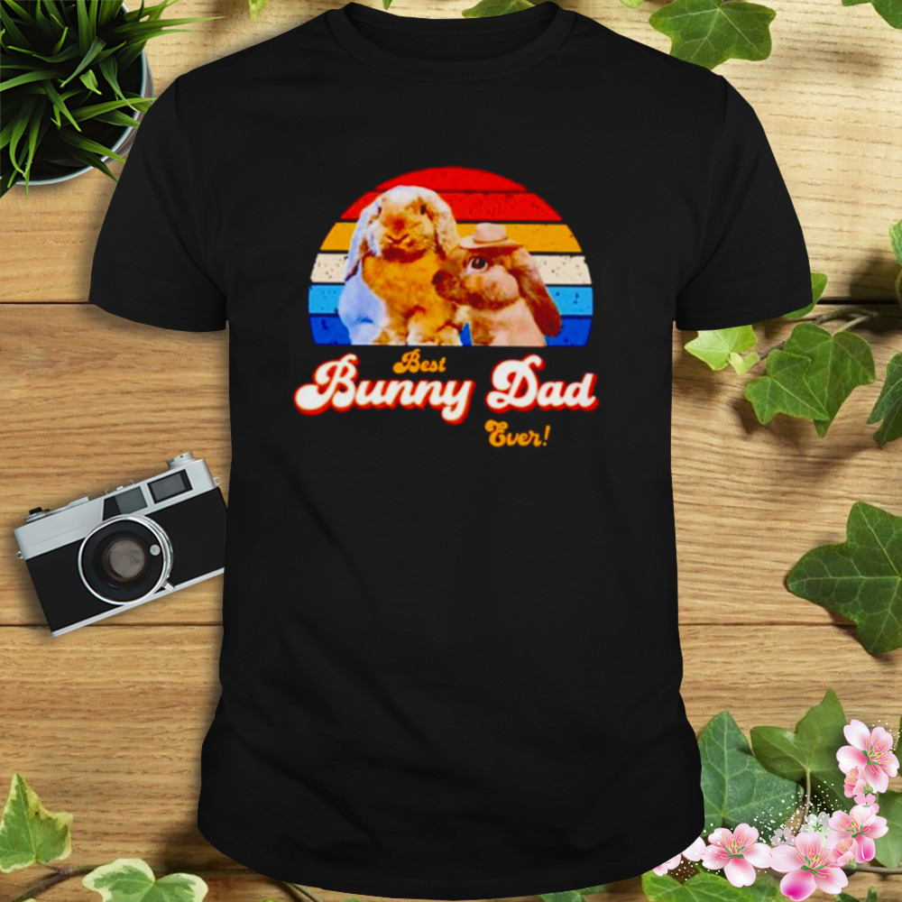 best bunny dad ever vintage shirt 1 Unisex tshirt