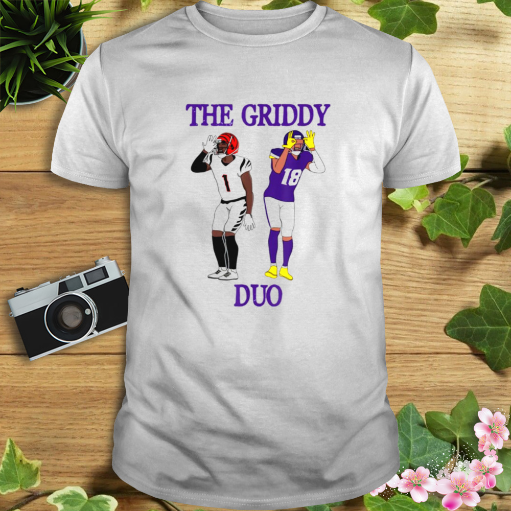 Justin Jefferson And Jammar Chase Do The Griddy Griddy Dance Football shirt