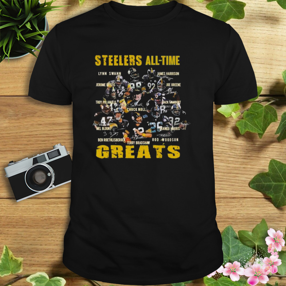 Pittsburgh Steelers All-time Greats 2022 signatures shirt