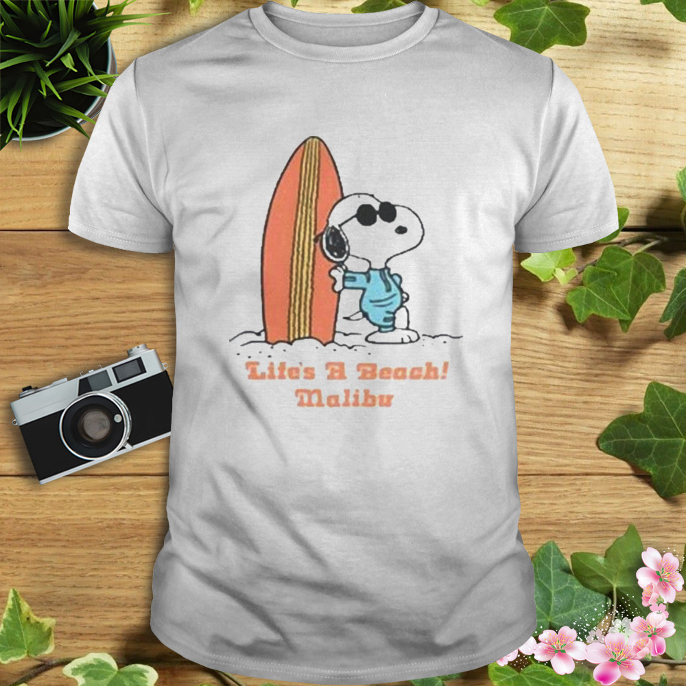 Snoopy Life’s A beach malibu shirt