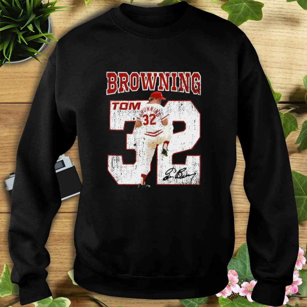 Tom Browning Mr Perfect Baseball Player Signature Shirt 5 Sweat tshirt