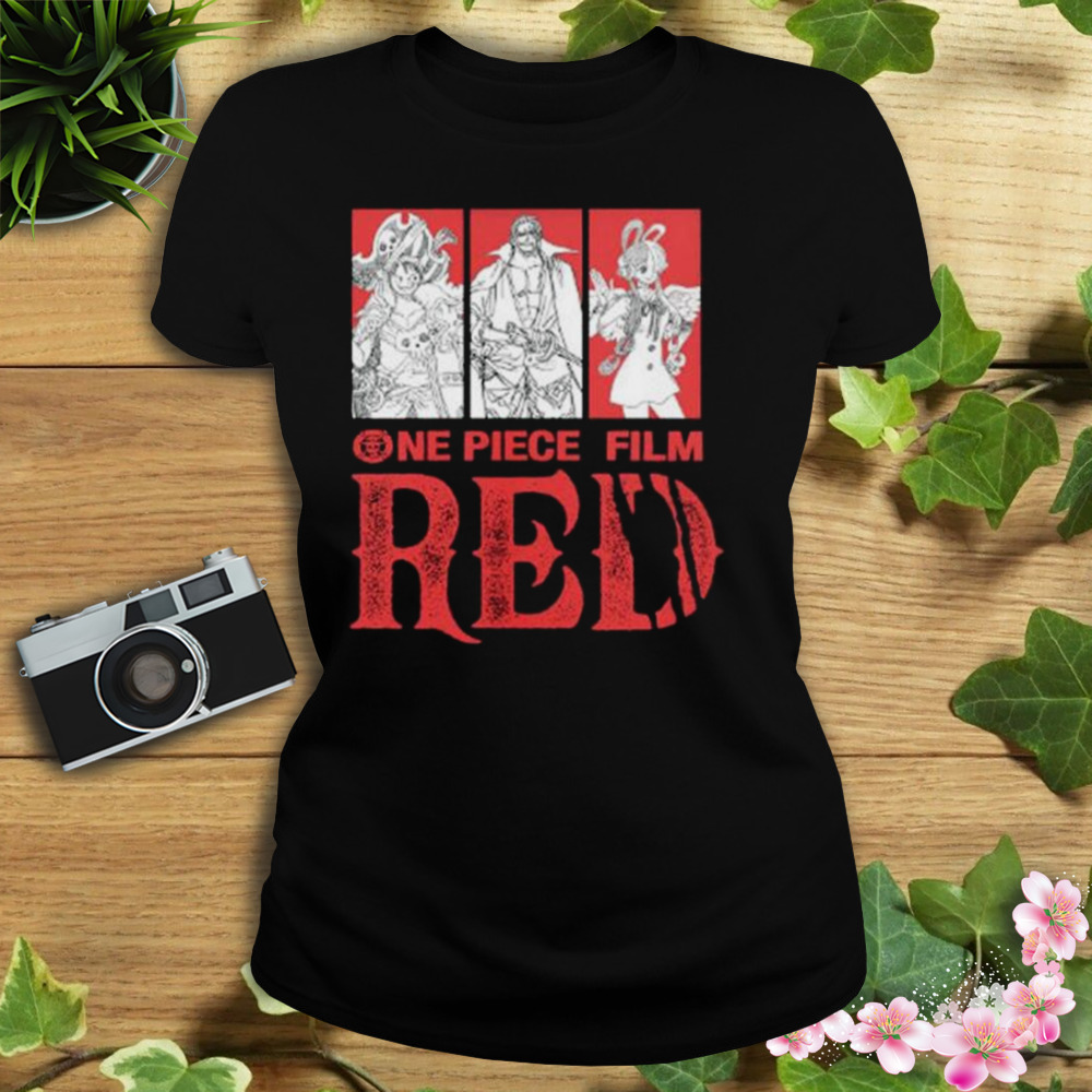 Unique Luffy Uta And Red Haired Shanks One Piece Film Red 2022 Shirt 2 Women's tshirt