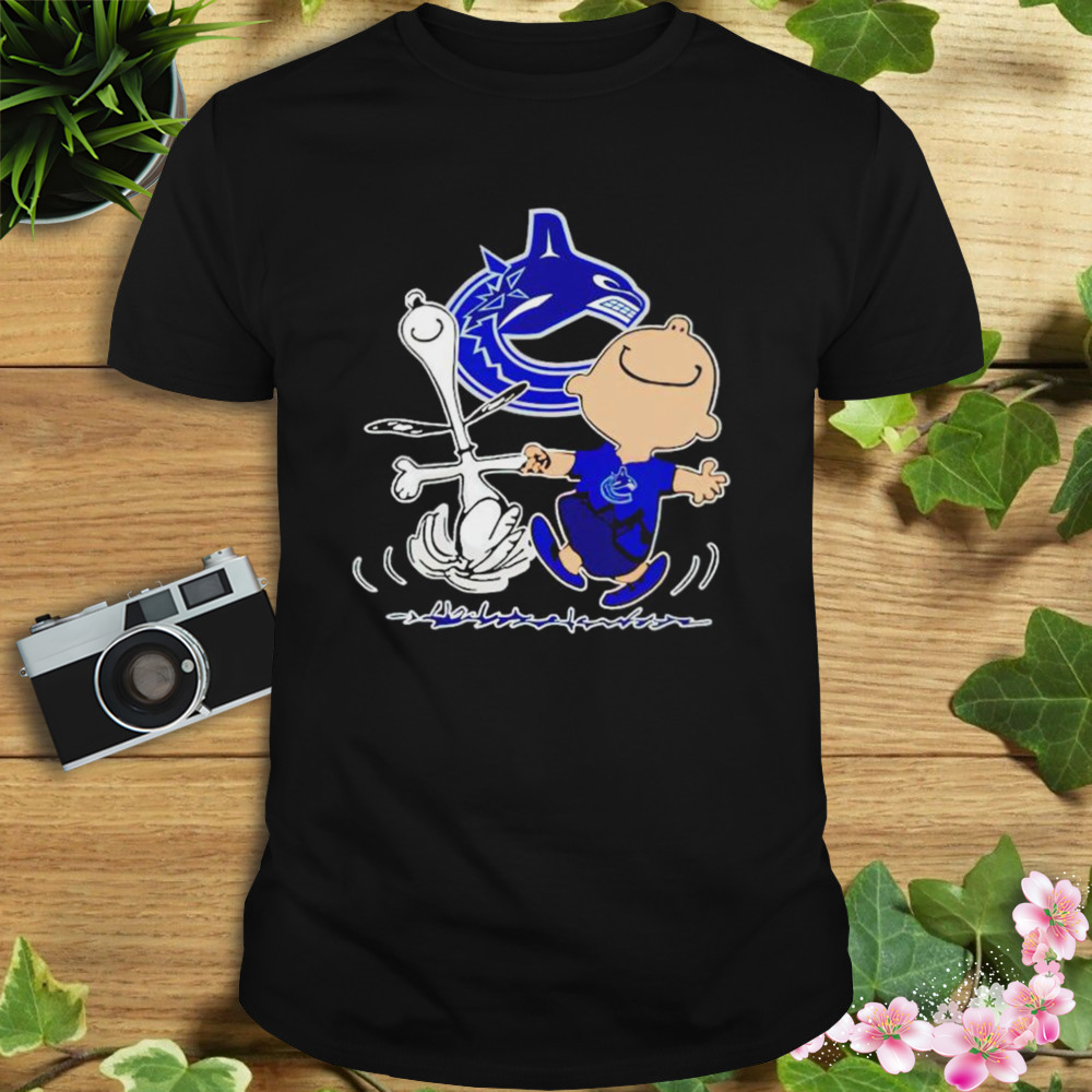 Vancouver Canucks Snoopy and Charlie Brown dancing shirt