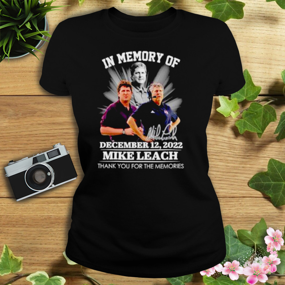 in memory of Mike Leach Dec 2022 thank you for the memories shirt 2 Women's tshirt