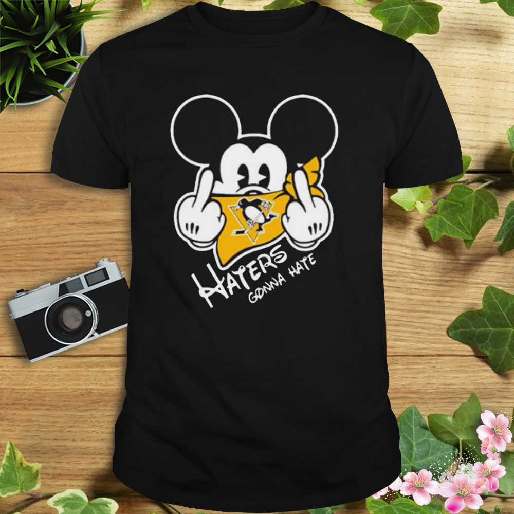 nHL Pittsburgh Penguins Mickey fuck haters gonna hate shirt