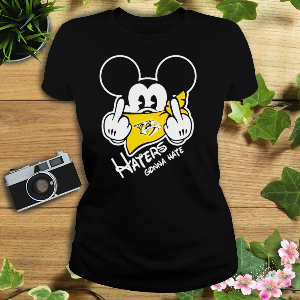 nashville Predators Mickey fuck haters gonna hate shirt 2 Women's tshirt