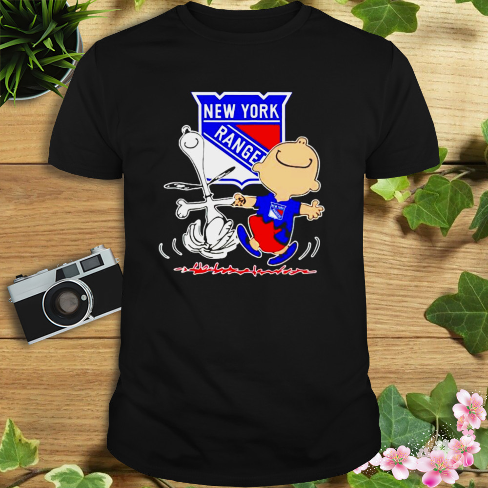 new York Rangers Snoopy and Charlie Brown dancing shirt