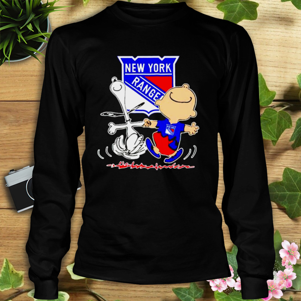 new York Rangers Snoopy and Charlie Brown dancing shirt 3 Longsleeve tshirt
