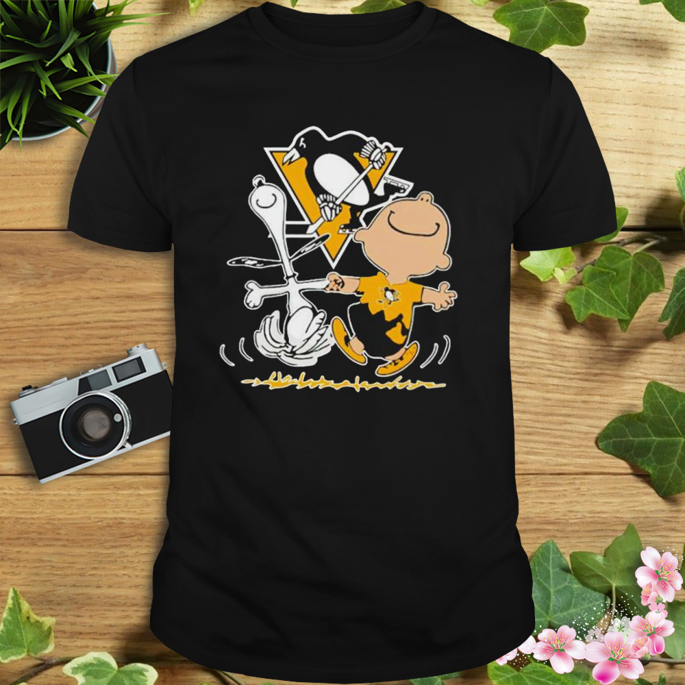 pittsburgh Penguins Snoopy and Charlie Brown dancing shirt