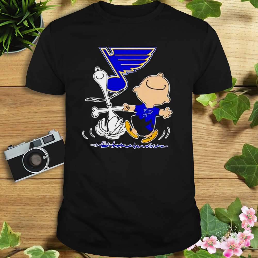 st. Louis Blues Snoopy and Charlie Brown dancing shirt