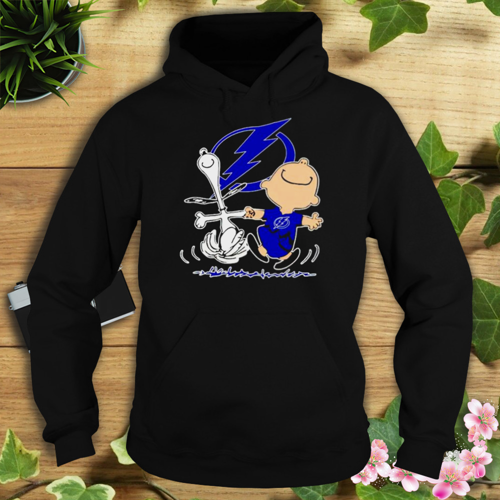 tampa Bay Lightning Snoopy and Charlie Brown dancing shirt 4 Hoodie tshirt