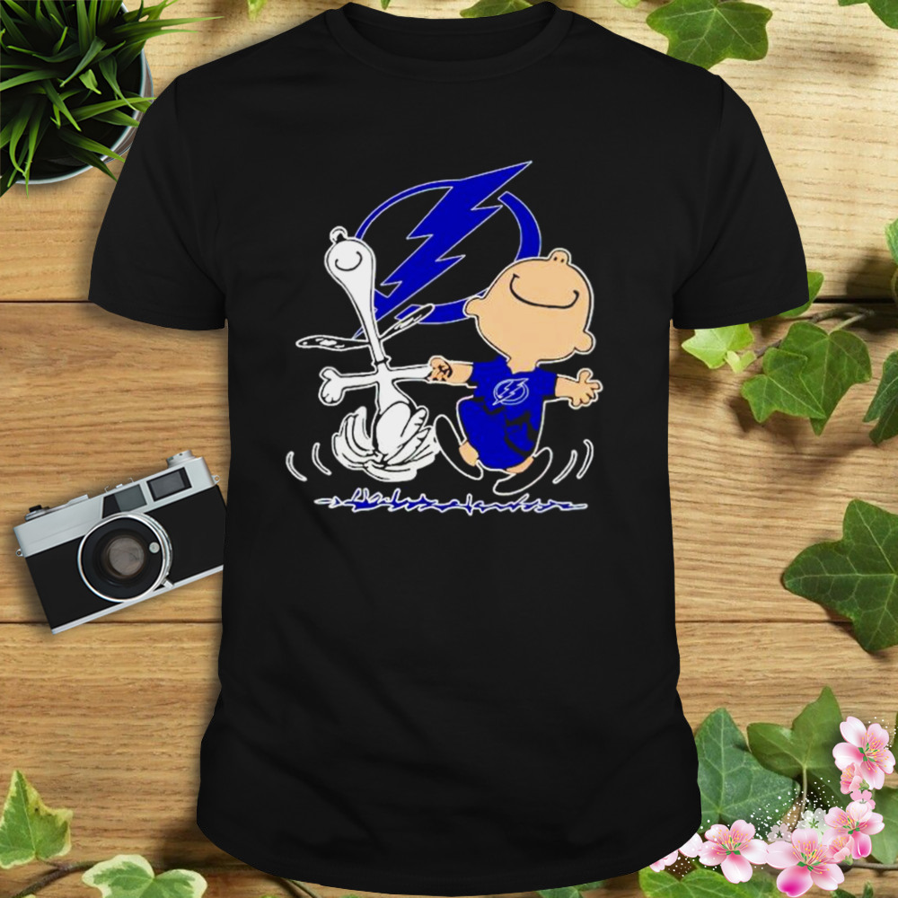 tampa Bay Lightning Snoopy and Charlie Brown dancing shirt 1 Unisex tshirt