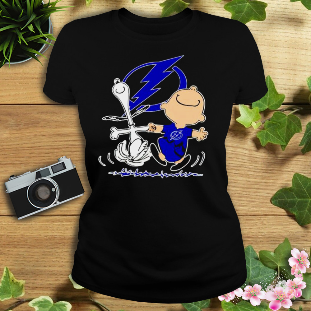 tampa Bay Lightning Snoopy and Charlie Brown dancing shirt 2 Women's tshirt