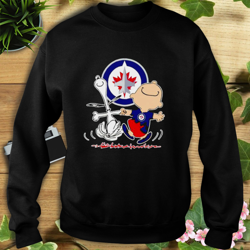 winnipeg Jets Snoopy and Charlie Brown dancing shirt 5 Sweat tshirt
