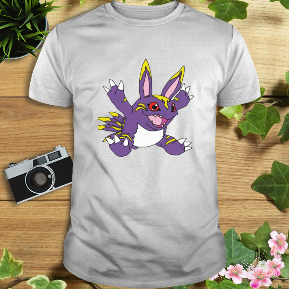 Elecmon Violet Happy Digimon shirt