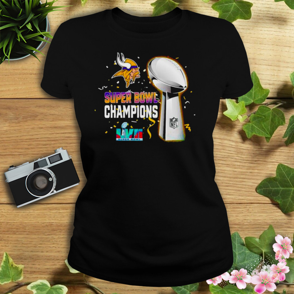 Minnesota Vikings Super Bowl Lvii 2023 Champions shirt - Wow Tshirt Store  Online