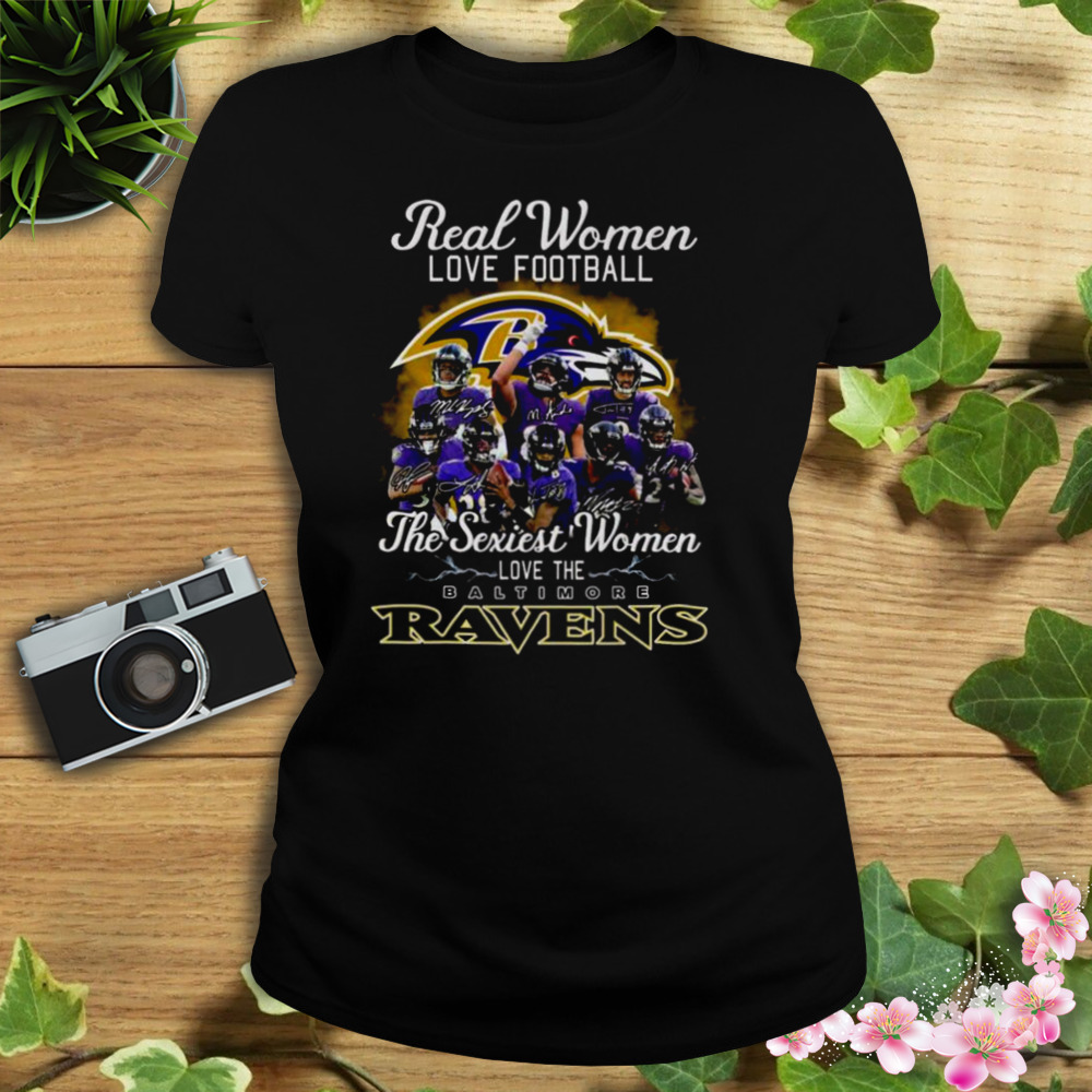 Real Women Love Football The Sexiest Women Love The Baltimore Ravens  Signatures T-shirt,Sweater, Hoodie, And Long Sleeved, Ladies, Tank Top