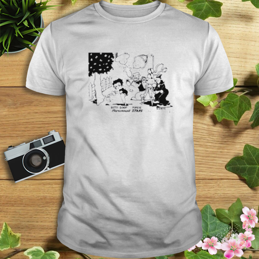 Betty boop popeye and koko the clown shirt