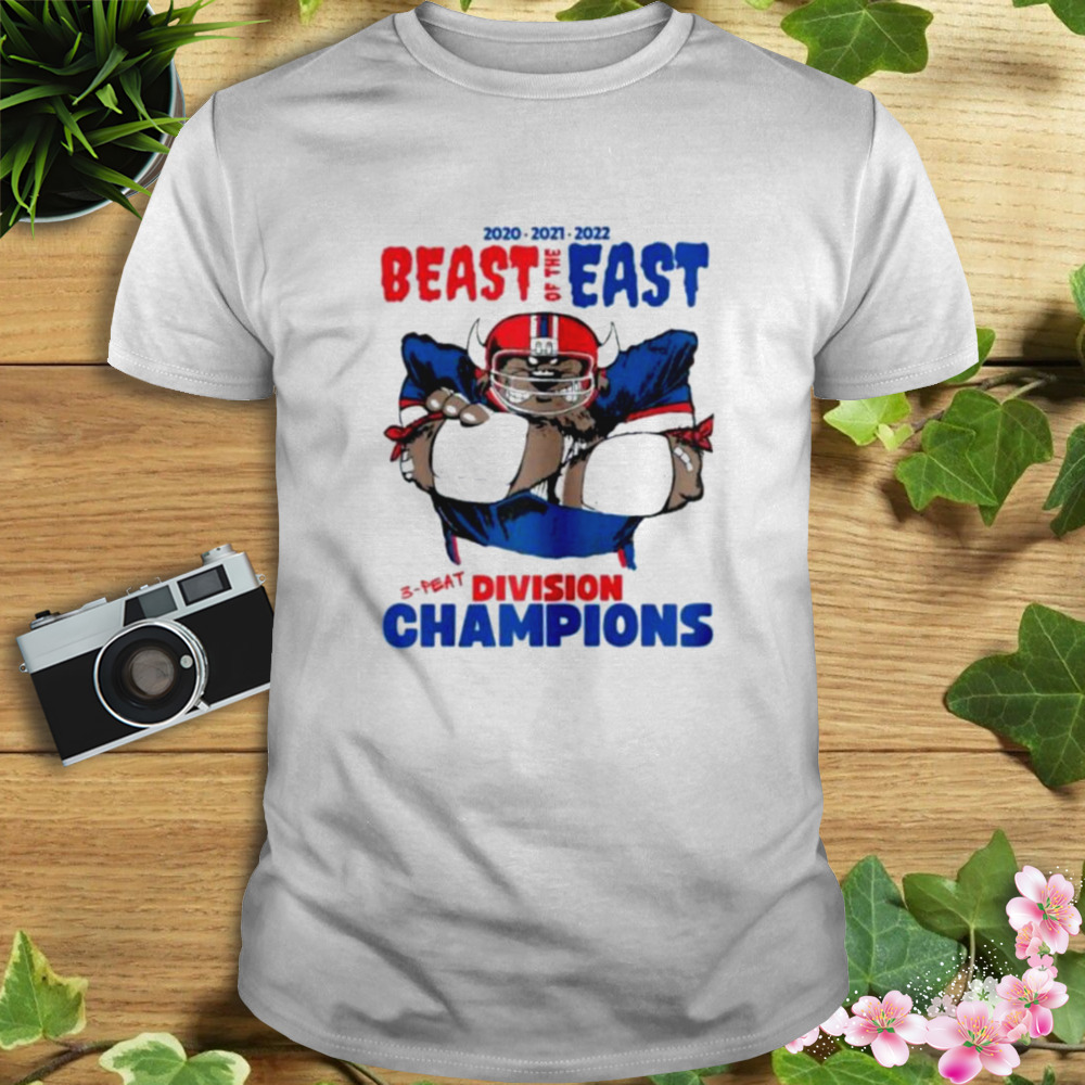 Buffalo Bills Beast Of The East 3 Peat Division Champions 2020-2022 Shirt -  Trend Tee Shirts Store