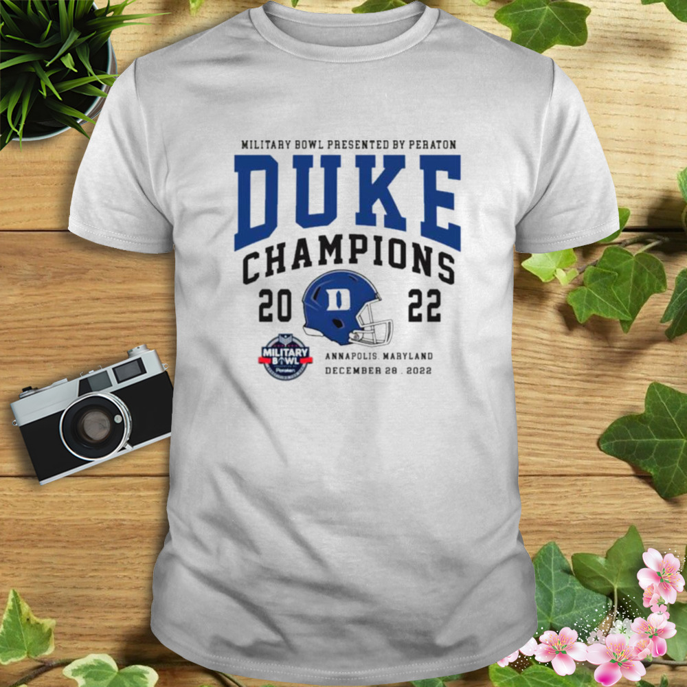 Duke Blue Devils Military Bowl 2022 Champions shirt