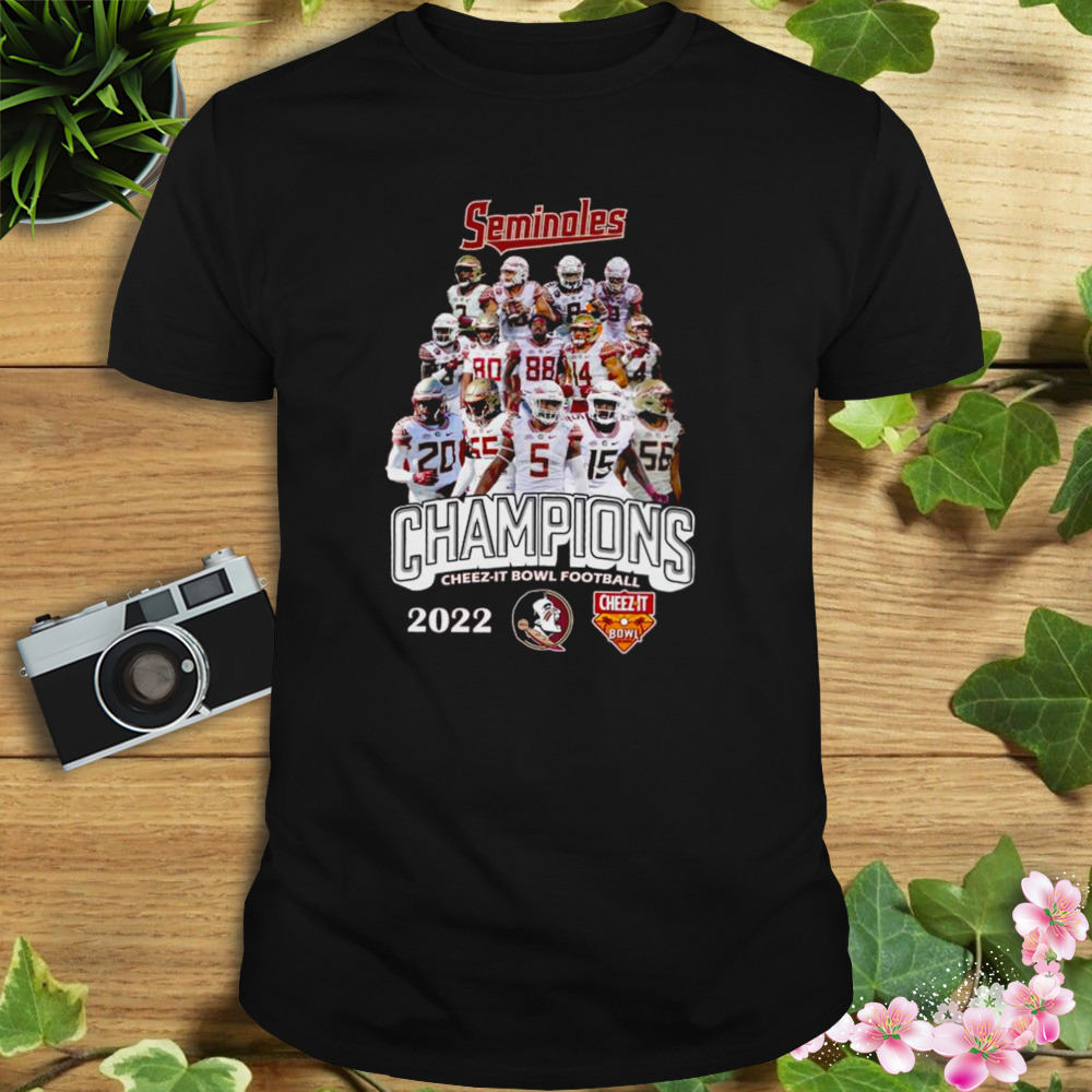 Florida State Seminoles team 2022 Champions Cheez-it Bowl Football shirt 1 Unisex tshirt