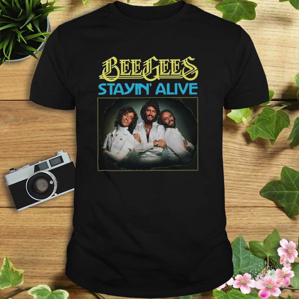 Members Design Stayin Alive Bee Gees Band shirt 1 Unisex tshirt