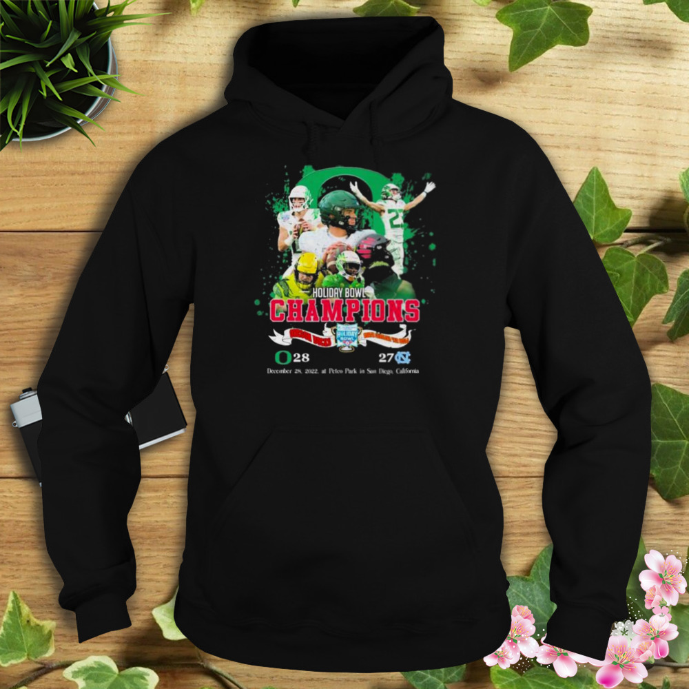 Oregon Ducks 2022 Holiday Bowl Champions 28-27 Finals Soccer shirt 4 Hoodie tshirt