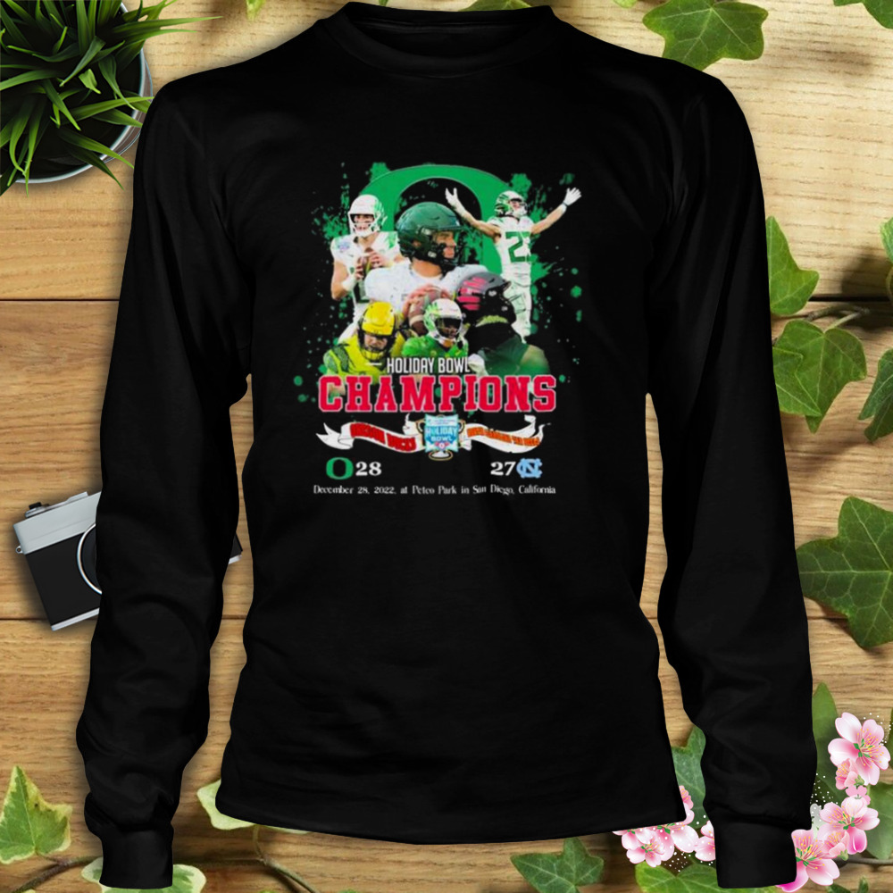 Oregon Ducks 2022 Holiday Bowl Champions 28-27 Finals Soccer shirt 3 Longsleeve tshirt