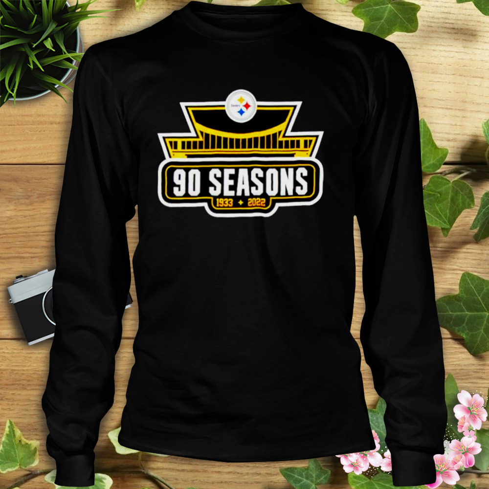 Pittsburgh Steelers 90 seasons 1933 2022 logo shirt 3 Longsleeve tshirt