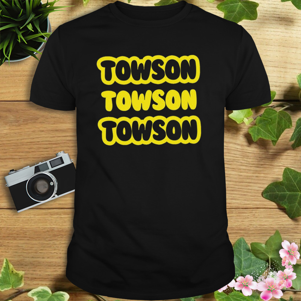 Towson X3 Typographic Design shirt