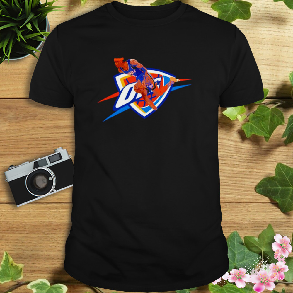oklahoma City Thunder Shai Gilgeous-Alexander in action shirt 1 Unisex tshirt