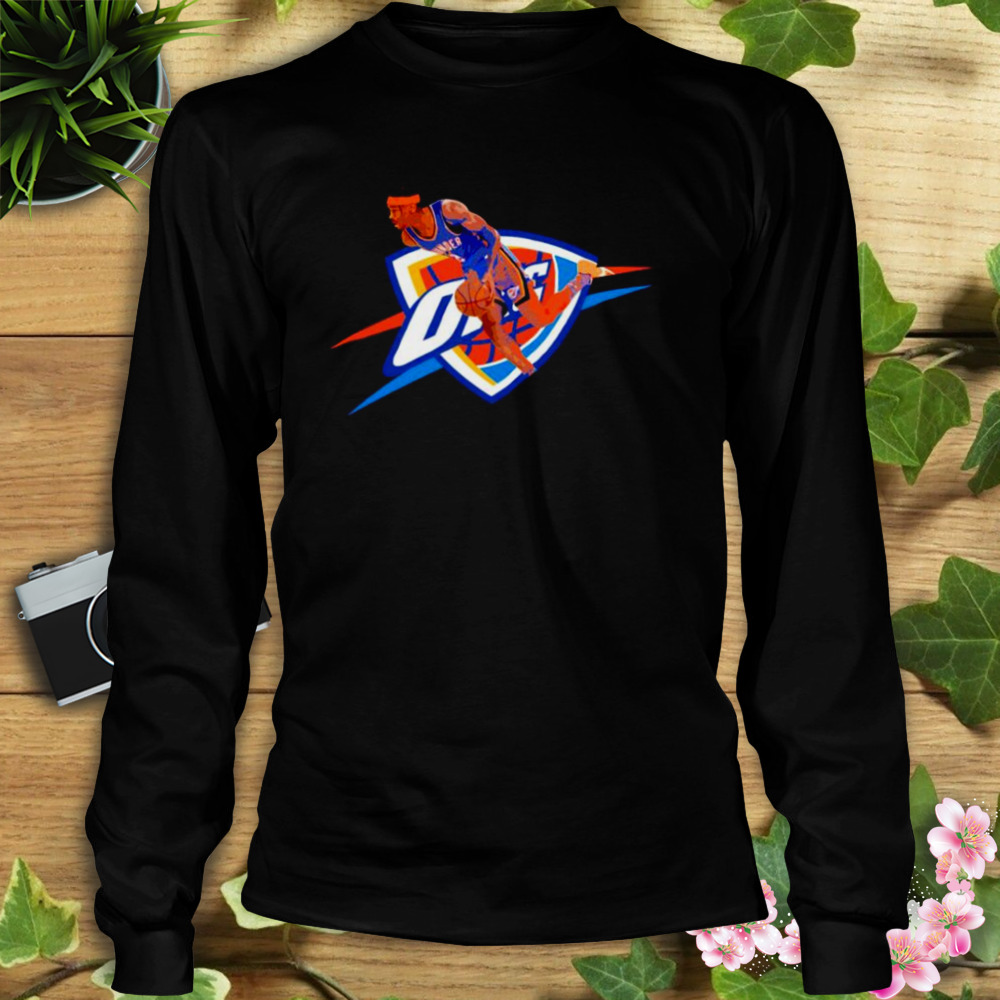 oklahoma City Thunder Shai Gilgeous-Alexander in action shirt 3 Longsleeve tshirt
