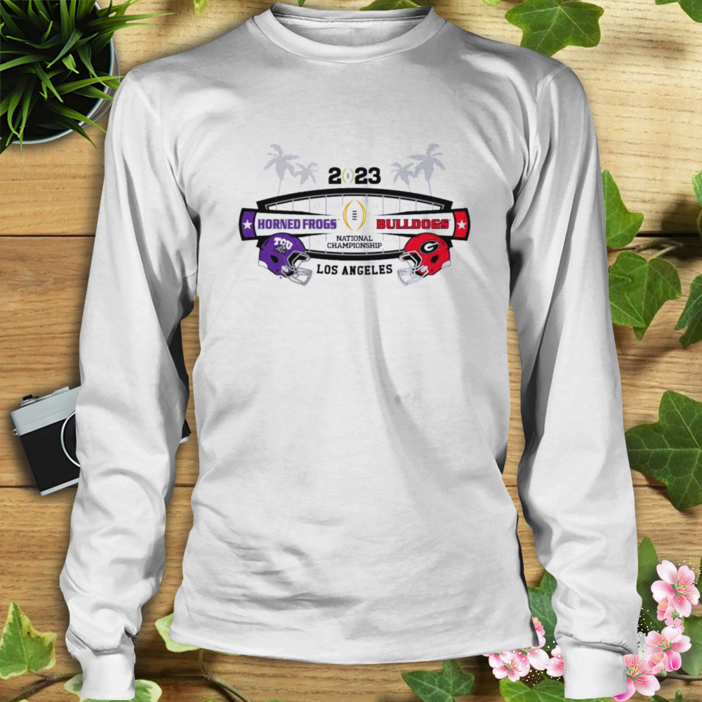 2023 CFP National Championship Game Horned Frogs vs Bulldogs Shirt 3 Longsleeve shirt