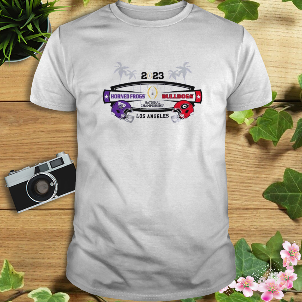 2023 CFP National Championship Game Horned Frogs vs Bulldogs Shirt 1 Unisex shirt