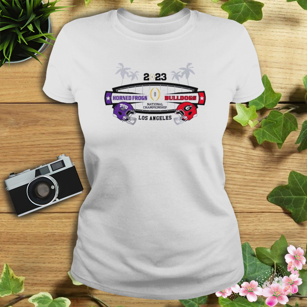 2023 CFP National Championship Game Horned Frogs vs Bulldogs Shirt 2 Women's shirt