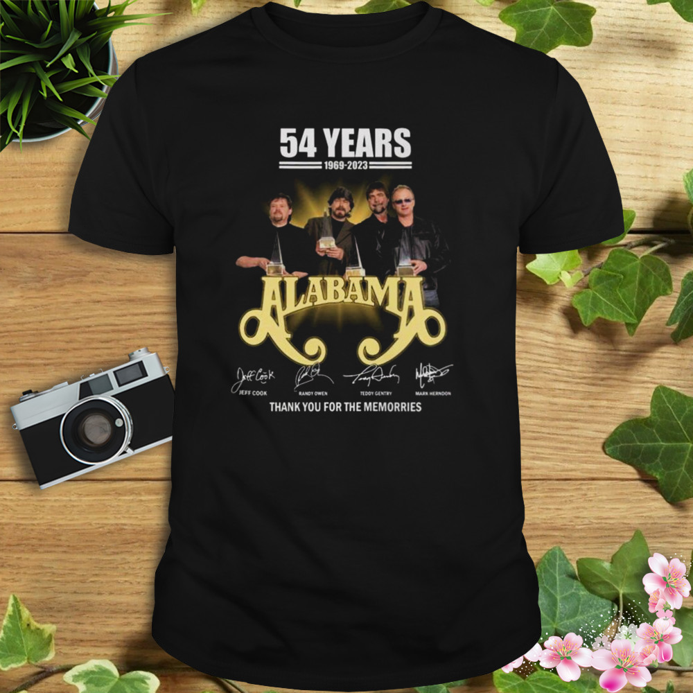 54 Years Alabama Thank You For The Memories Signatures Shirt