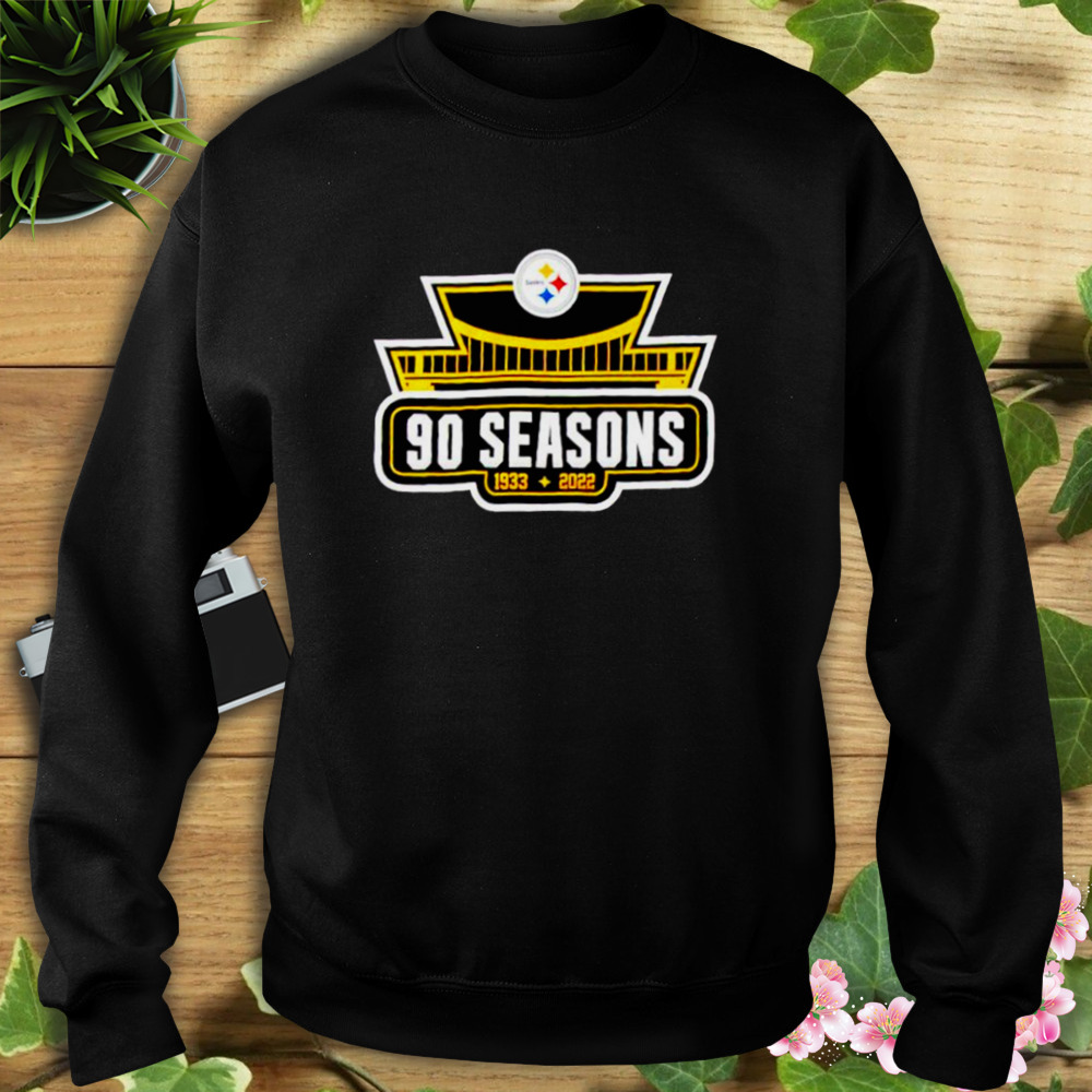 Pittsburgh Steelers 90 seasons 1933 2022 logo shirt 5 Sweat tshirt