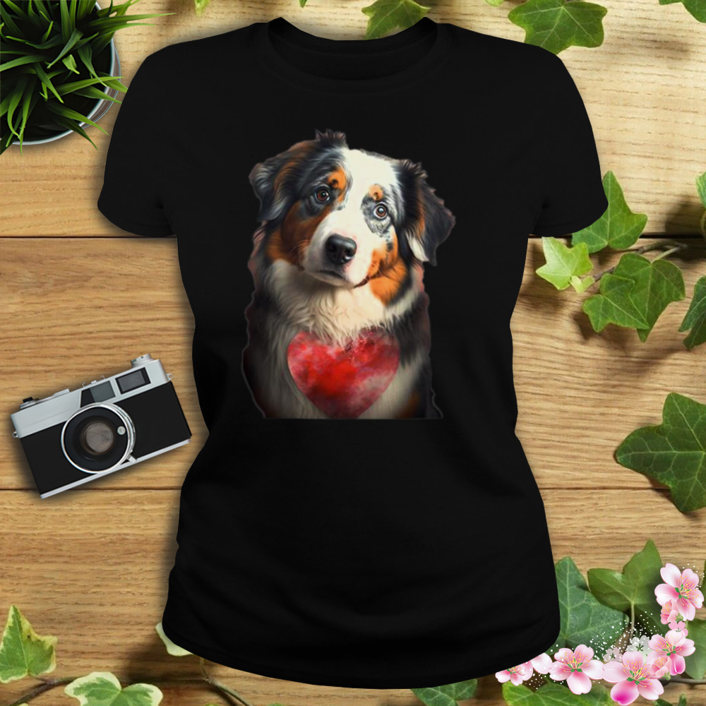 Australian Shepherd Valentines Day Shirt 2 Women's tshirt