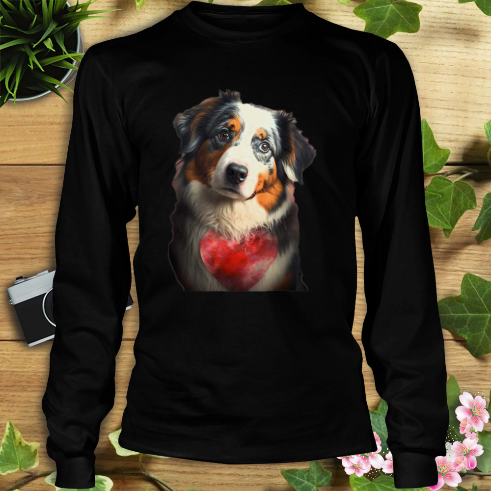 Australian Shepherd Valentines Day Shirt 3 Longsleeve tshirt