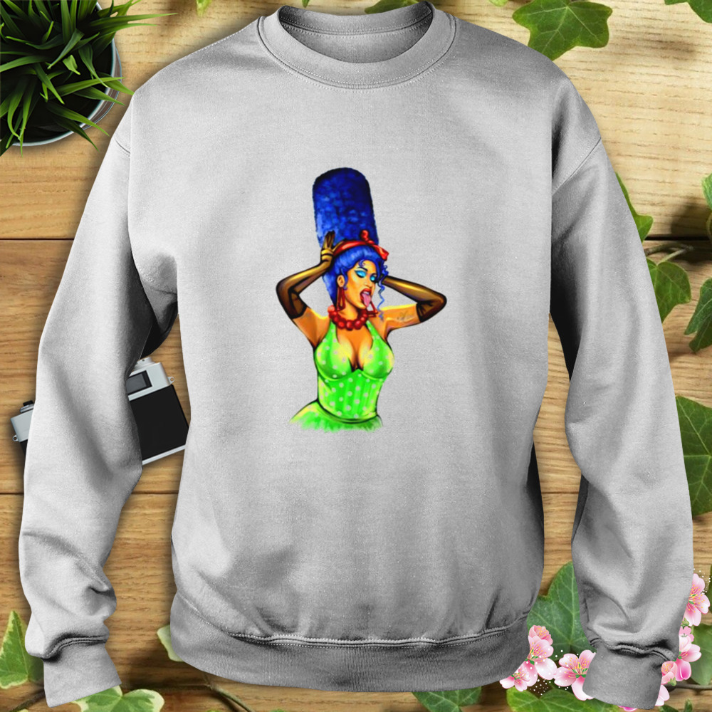 Cardi B Png Hand Drawn No Background shirt 5 Sweat shirt