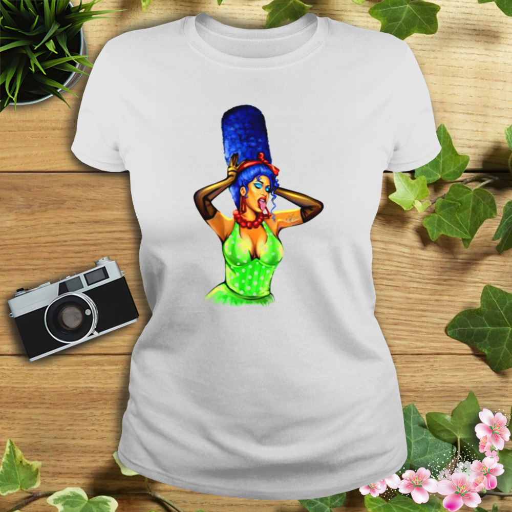 Cardi B Png Hand Drawn No Background shirt 2 Women's shirt
