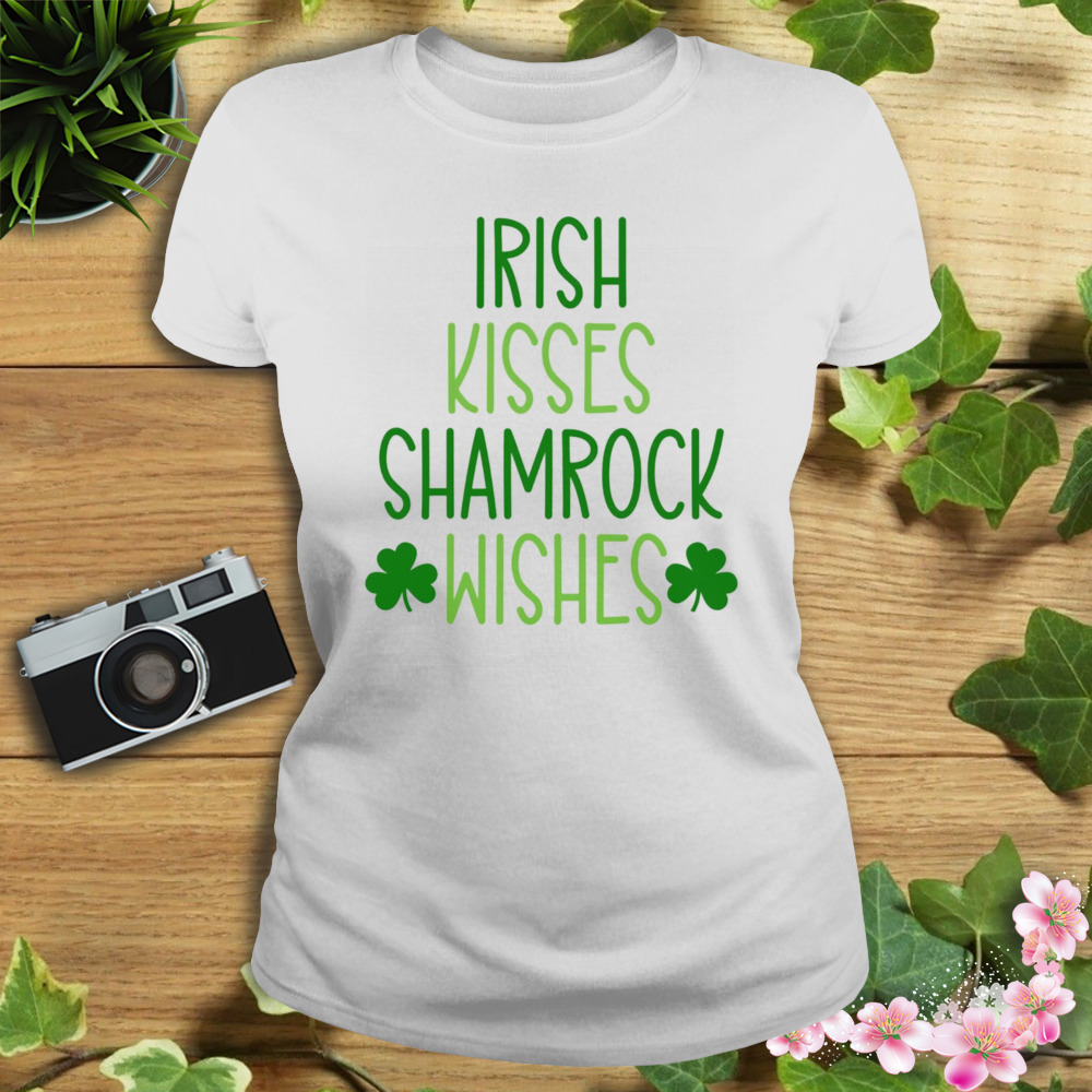 Irish Kisses Shamrock Wishes St Patrick’s Day Shirt 2 Women's shirt