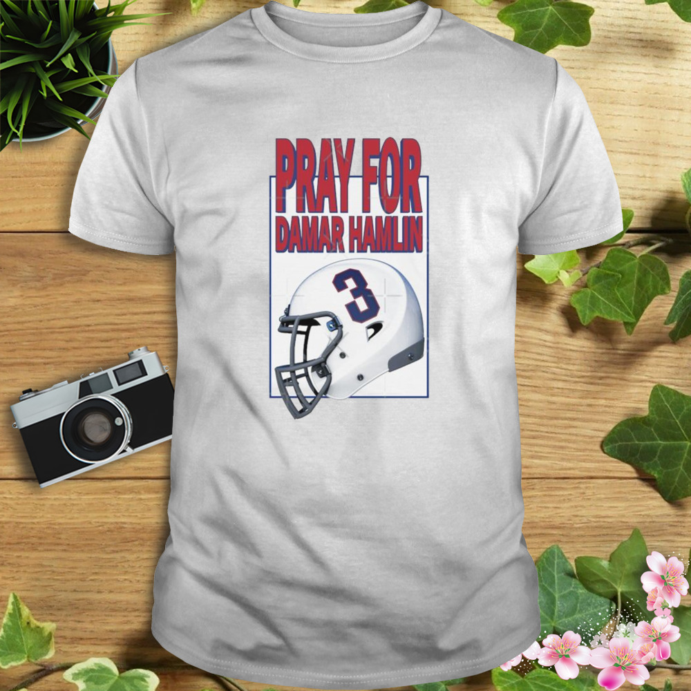 Tee or Tee Pray for Damar Hamlin #3 Vintage Helmet Shirt Kids T-Shirt