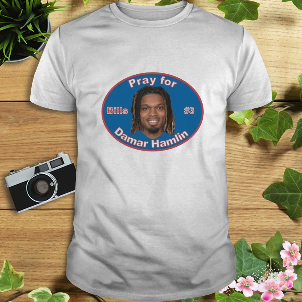 Damar Hamlin Love For 3 Buffalo Strong Shirt, Pray For 3 T-Shirt