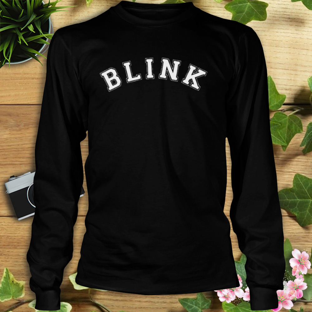 Blink Varsity Lettering Logo Blackpink Shirt 3 Longsleeve tshirt