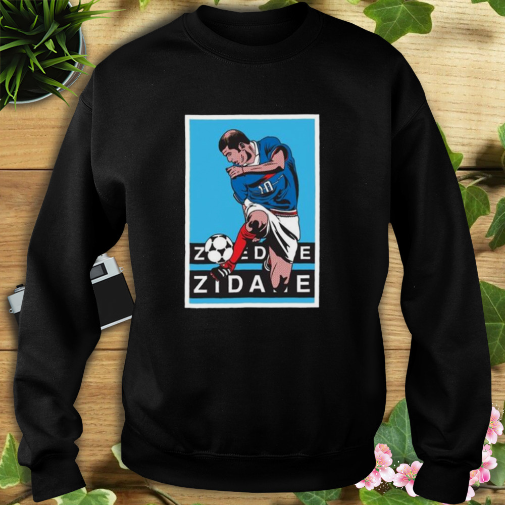 Grpahic Zinedine Zidane 98 Football Fanart shirt 5 Sweat tshirt