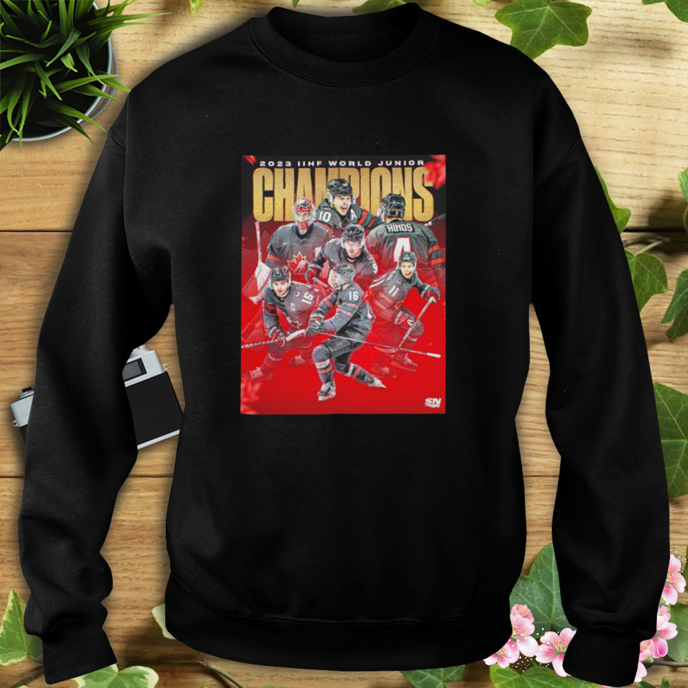 Hockey Canada 2023 IIhf world Junior Champions shirt 5 Sweat tshirt