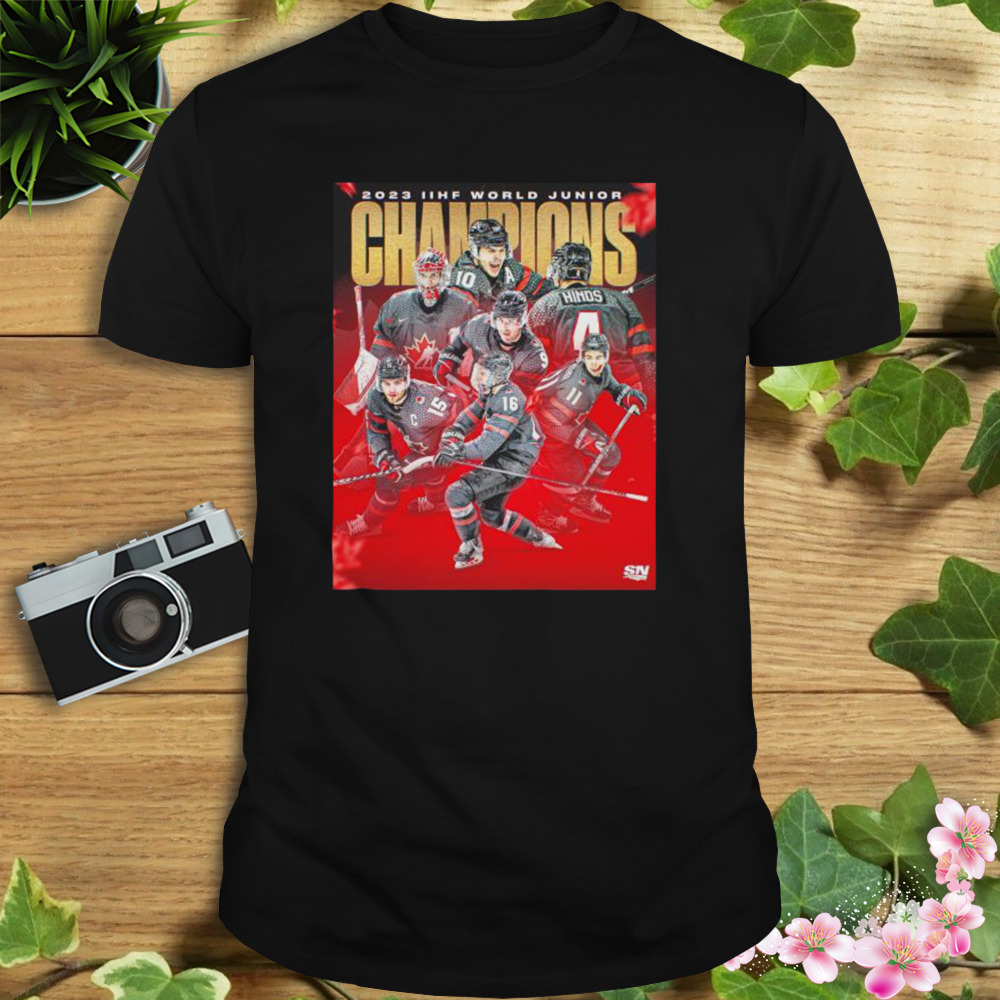 Hockey Canada 2023 IIhf world Junior Champions shirt 1 Unisex tshirt