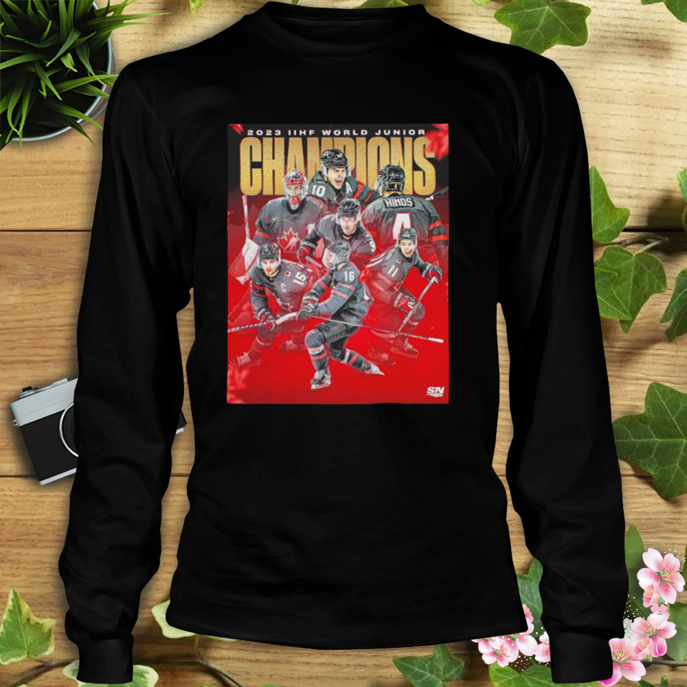 Hockey Canada 2023 IIhf world Junior Champions shirt 3 Longsleeve tshirt